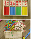 Children Learning math Wooden Educational Toys Digital Stick Montessori Teaching Aid Mathematics Enlightenment Knowledge