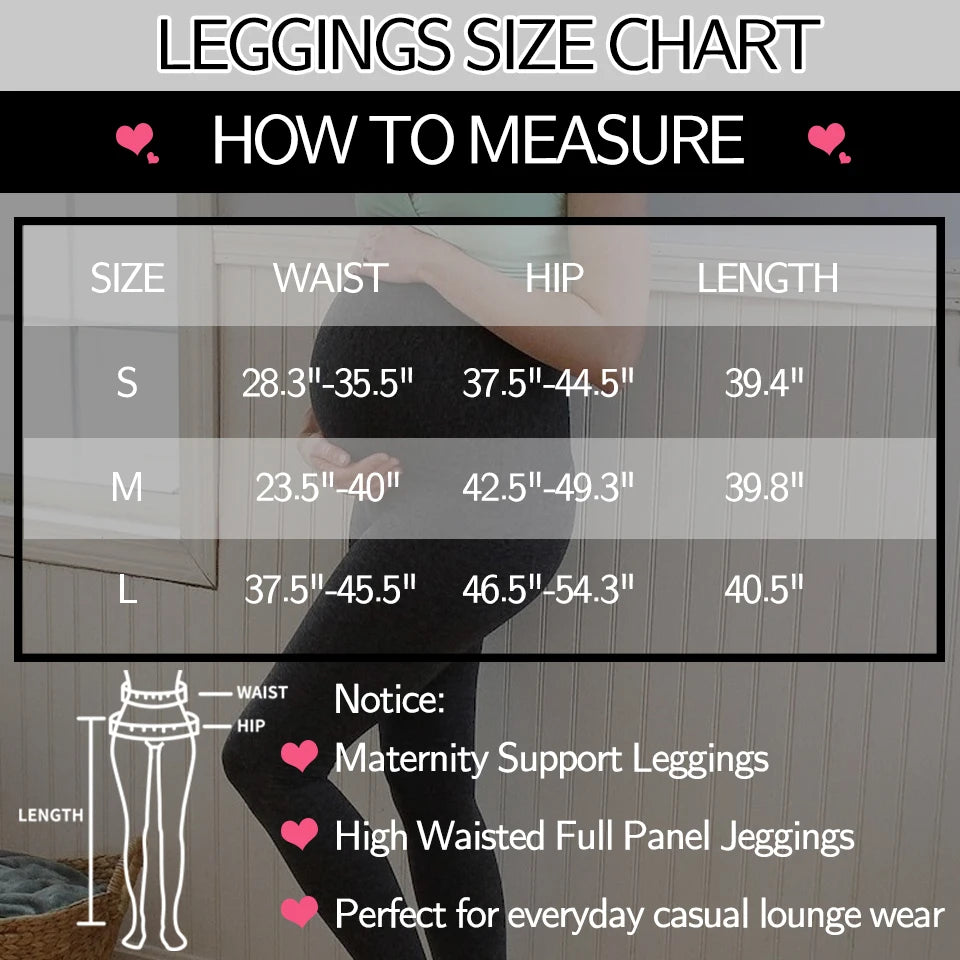 Maternity Leggings Over The Belly Pregnancy Pants High Waist Belly Support Tights for Mothers Pregnant Women Body Shaping Pants