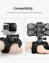 for GoPro Hero 11 10 9 8 360 Degree Rotation Glove-Style with Phone Clip Fix Mount for iPhone 13 12 Samsung Xiaomi Huawei