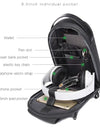 Multifunction USB Crossbody Bag Shoulder Bag Man TPU Waterproof Travel Sling Messenger Pack Chest Bag