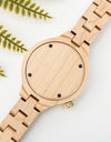 Casual Fashion Ladies Watches Maple Wood Wristwatch Quartz