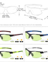 Photochromic Polarized Sports Sunglasses for Men Ultralight Windproof Outdoor Glasses