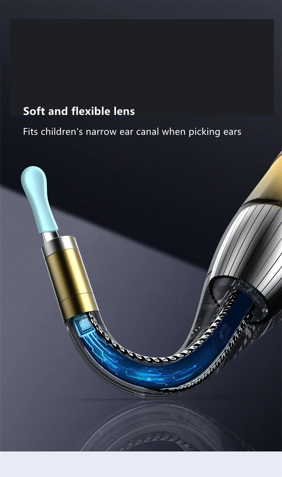 D3 Pro  Use Smart Visual Earpick Ear Cleaner Earax Removal Tool 8.0 MP Camera Otoscope Waterproof  Endoscope