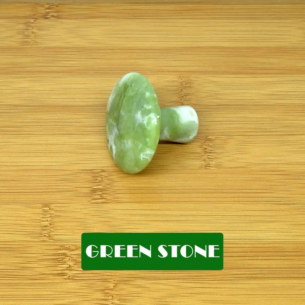 Rose Quartz Mushroom Foot Massage Stone Crystal Jade Facial Body Thin Anti-wrinkle Relaxation Beauty Health Care Tool