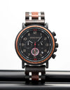 Fashion Classic Watches Wooden Red Sandalwood Quartz Wristwatch Male Chronograph Waterproof Auto Date