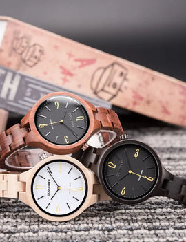 Wood Watches Casual Slim Wristwatch Unique Gift