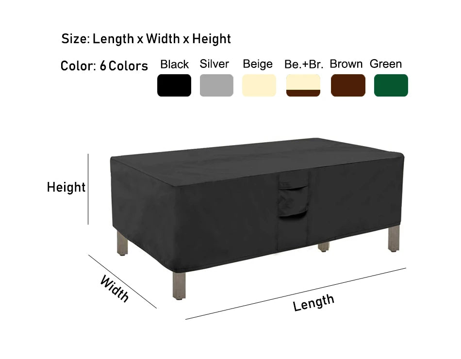 420D Waterproof Patio Furniture Cover Heavy Duty Outdoor Garden Sofa Table Chair Rain Snow UV Protector