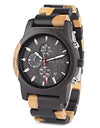 Watches Creative Business Quartz Clock Wood Timepieces Chronograph Date Week Display