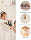 Let‘s Make Baby Swing Chair Canvas Hanging Wood Recliner Children Baby Rocker Toy Safety Baby Bouncer Outside Chair Toy Rocker