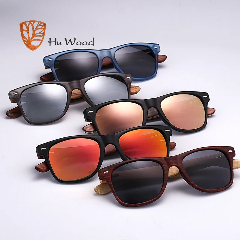 Wooden Sunglass Polarized Eyewear HD Lens Mirror Shades