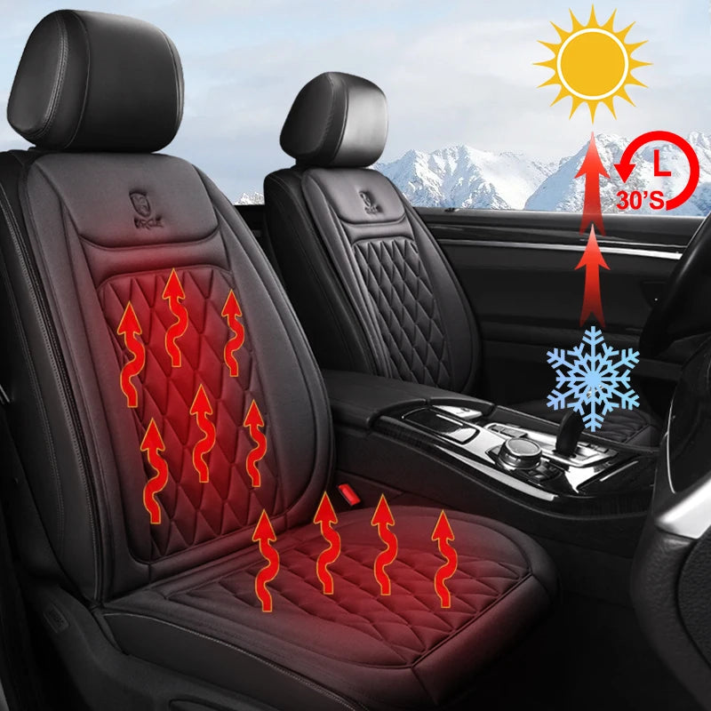 12V 24V Heated Car Seat Cover Fast Heating Electric Car Seat Cushion
