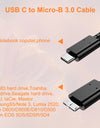 Micro B USB C 3.0 Cable 5Gbps External Hard Drive Disk HDD Cable for Samsung S5 Note3 Toshiba WD Seagate HDD Data USB3.1 Cables