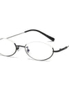 Oval Design Anti-Blue Light Reading Glasses Retro Round Presbyopic Eyewear Half Frame Hyperopia Eyeglasses Unisex+3.5