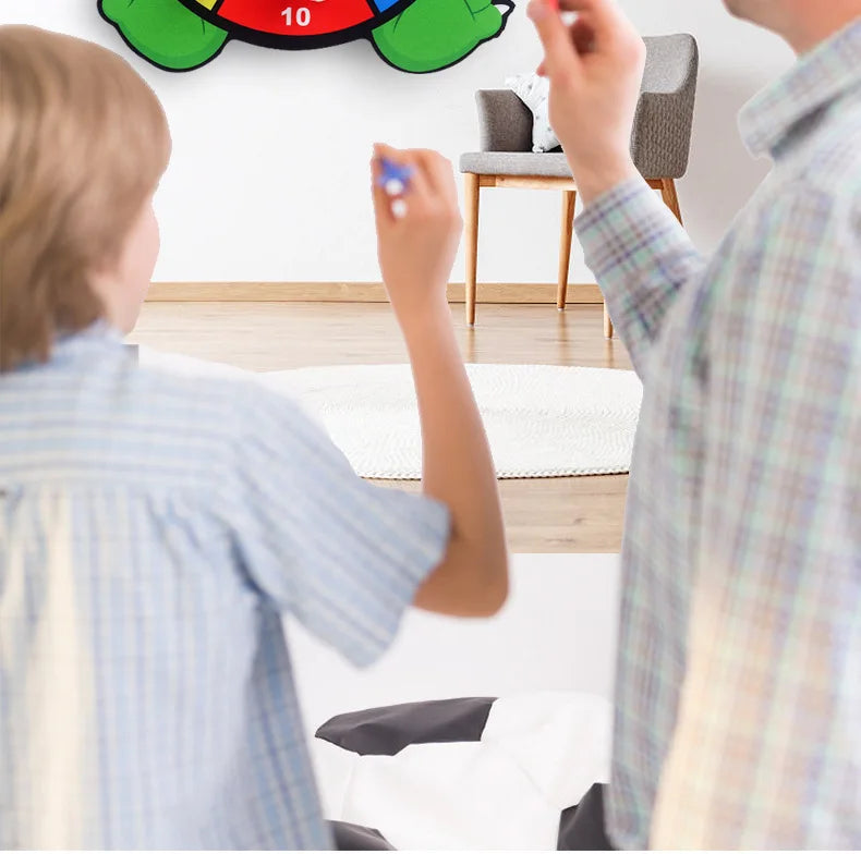 Sticky Ball Dart Target Board Cartoon Throw Ball Target Sticky Ball Board Interactive Educational Toy Christmas Gift
