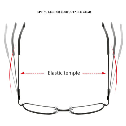 Reading Glasses Oval Metal Clear Lens Men Women Presbyopia Glasses Optical Spectacle Eyewear Prescription +1.0 To 3.5