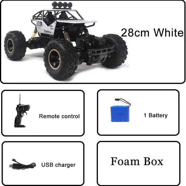 112 Scale Four Wheel Drive RC Monster Truck With LED Lights