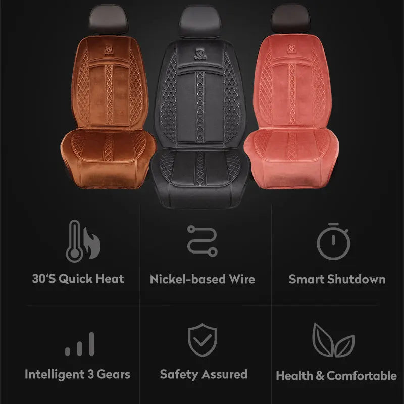 12V 24V Heated Car Seat Cover Universal Winter Electric Heating Cushion