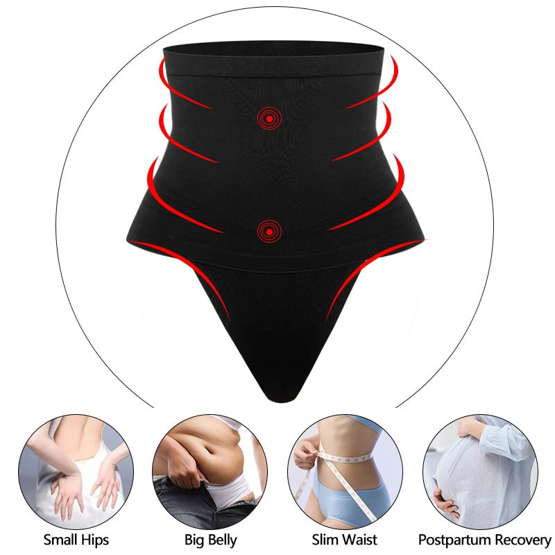 Women Thong Tummy Shapers Shaping Panty Seamless Underwear Waist Cincher Trainer Belly Girdle Shapewear G-string Briefs