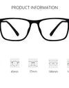 Ultra Light Square Comfortable Large Eyeglasses Pure Titanium Fashion Optical Prescription Glasses Frame Men HR3068