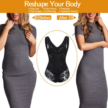 Women's Shapewear Waist Trainer Bodysuits Slimming Underwear Seamless Full Body Shaper