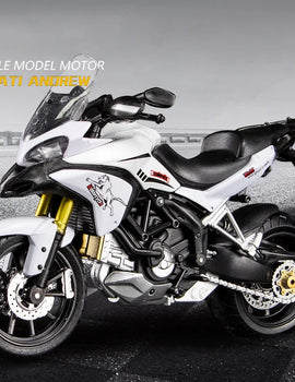 1/12 Ducati MTS Enduro Die Cast Motorcycle Model Toy Vehicle Collection Autobike Shork-Absorber Off Road Autocycle Toys Car