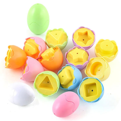 Montessori Games Baby toy Smart Egg Shape Match Puzzle For Kids  Baby Development Toy Educational Toy For Children 1 2 3 4 Year