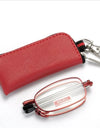 Mini Foldable Anti-Blue Ray Reading Glasses Portable Wallet Presbyopia Eyewear Round Frame Eyeglasses Men Women+3.5+4