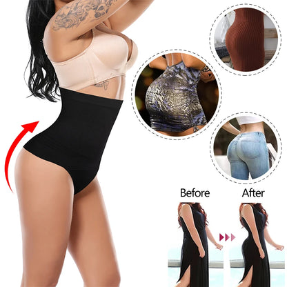 Women Thong Tummy Shapers Shaping Panty Seamless Underwear Waist Cincher Trainer Belly Girdle Shapewear G-string Briefs