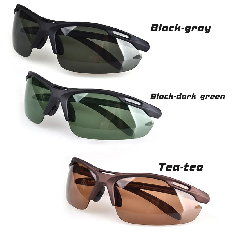 Ultralight Rimless Polarized UV400 Outdoor Sports Sunglasses for Men Women Driving Glasses