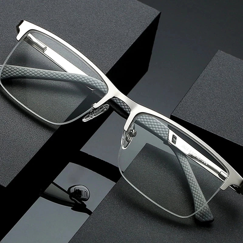 Half Frame Metal Reading Glasses