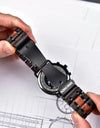 Handmade Wood Watch Japanese Quartz Wristwatches Metal Stainless Steel Timeless Chronograph Auto Date