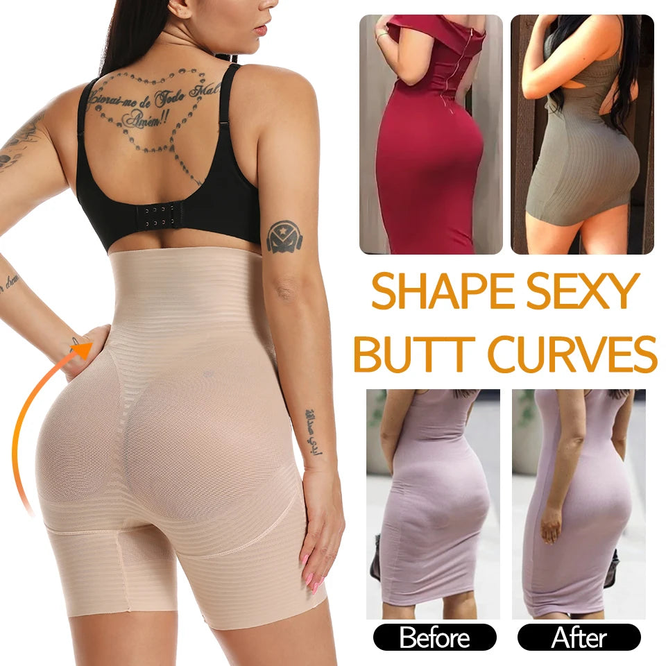 Women Body Shaper Firm Tummy Control Shorts Under Skirts High Waist Shaping Panties Slimming Underwear Waist Cincher Shapewear