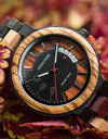 INS Style Ladies Watch in Quartz Wristwatches Auto Date Display Wooden Strap