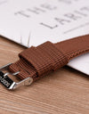 Bamboo Wooden Quartz Wristwatch for Lover Nylon Strap Couple Customize Watches