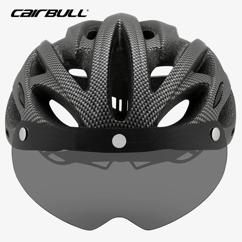 Lightweight LED Cycling Helmet With Visor For Road And Mountain Bike
