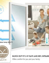 One Way Mirror Window Privacy Film Daytime Anti UV Sun Blocking Heat Control Reflective Window Tint for Home Office Living Room