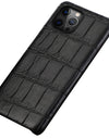 100% Natural Crocodile Leather Phone Case for iPhone 16 15 14 Pro Max 16Pro 15 Plus 15Pro 14Pro Luxury Back Cover