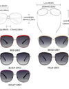 Polarized Ladies Sunglasses Women Gradient Lens Round Sun Glasses Square Luxury