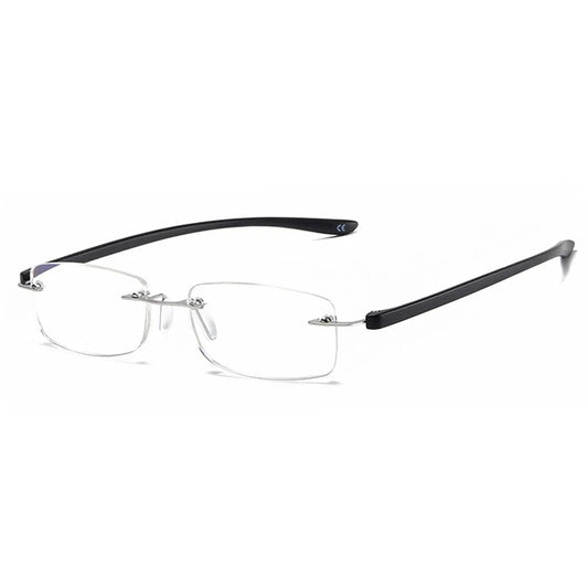 Rimless Square Reading Glasses