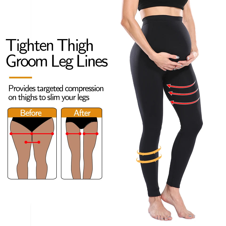 Maternity Leggings High Waist Belly Support Leggins for Pregnant Women Pregnancy Skinny Pants Body Shaping Postpartum Trousers