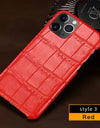100% Natural Crocodile Leather Phone Case for iPhone 16 15 Pro Max 14 ProMax Pro 16 Plus 15Pro 16Pro 14Plus Luxury Cover