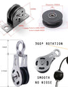 Fitness Stainless Steel Bearing Pulley Load for Lifting Workout DIY Equipment Gym Cable Silent Wheel Home Gym Sport Accessories