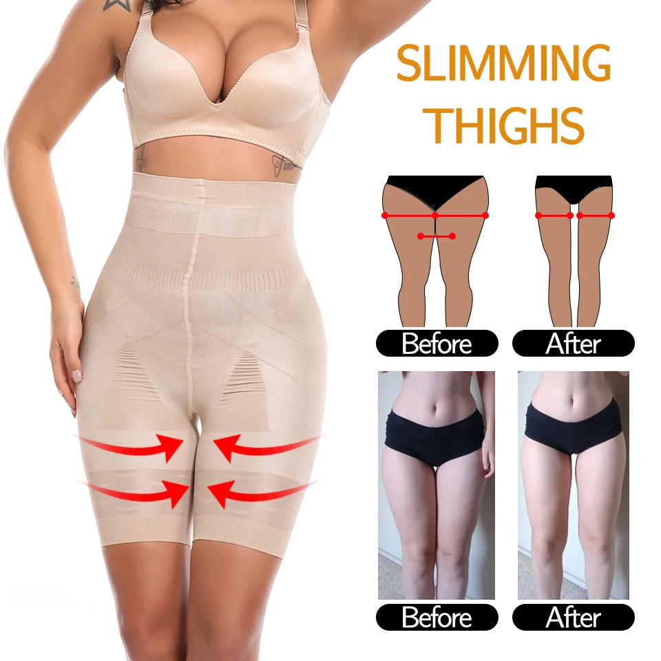 Women Body Shaper High Waist Tummy Control Panties Butt Lifter Shorts Thigh Slim Shapewear Slimming Underwear Safety Short Pants