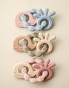 1Pcs Baby Silicone Teether Ring BPA Free Rattles Bracelet Food Grade Newborn Baby Accessories Cartoon Silicone Teething Toys
