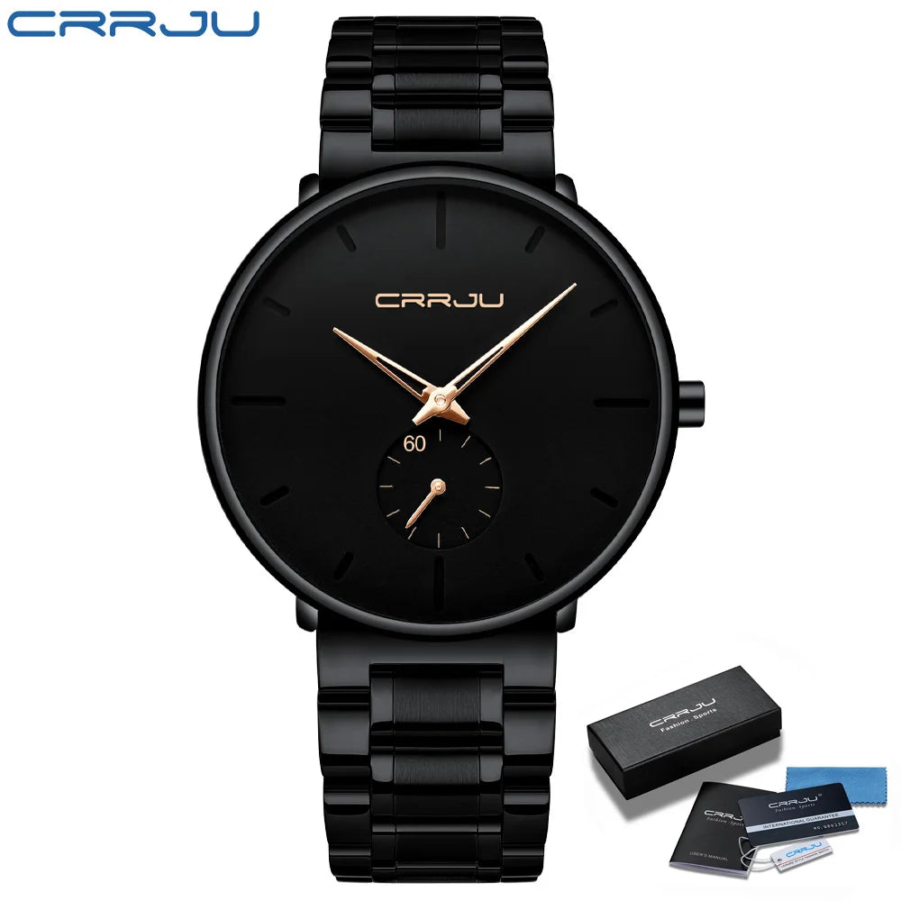 Watches Stainless Steel Men's Wrist Watch Casual Luxury Waterproof Sport Watch for Men Quartz Watch Relogio Masculino