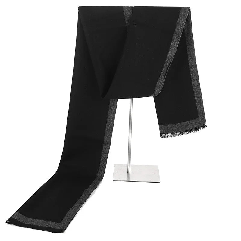 Scarves Man Autumn Winter Thick Warm Cashmere Business Long Wraps Boy Classic Shawl muffler