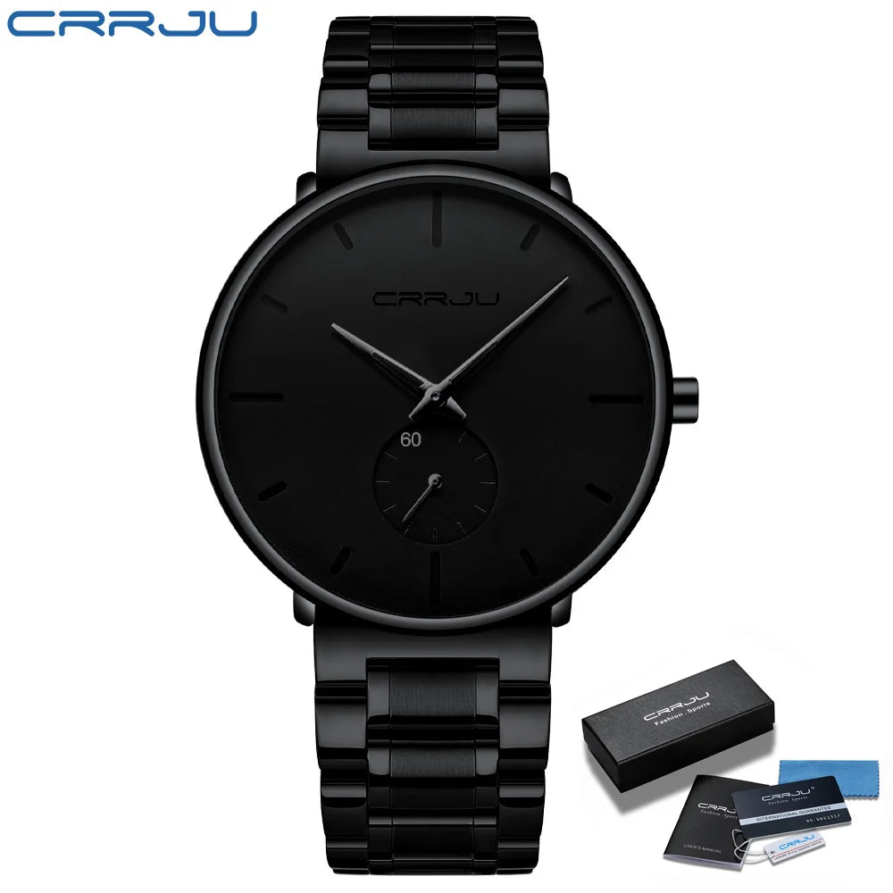 Watches Stainless Steel Men's Wrist Watch Casual Luxury Waterproof Sport Watch for Men Quartz Watch Relogio Masculino