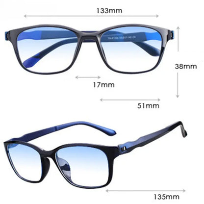 Anti-blue Ray Computer Glasses TR90 Presbyopia Glasses Frame For Men Reading Glasses Women Grade