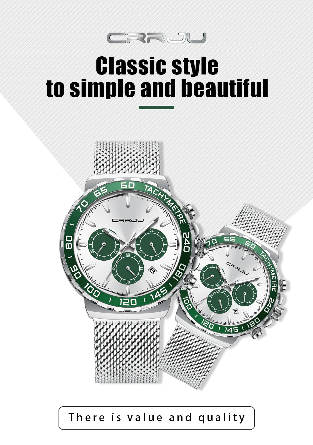 Men Watch Quartz New Japanese Chronograph Top Brand Waterproof Stainless Wristwatches with date Relogio Masculino
