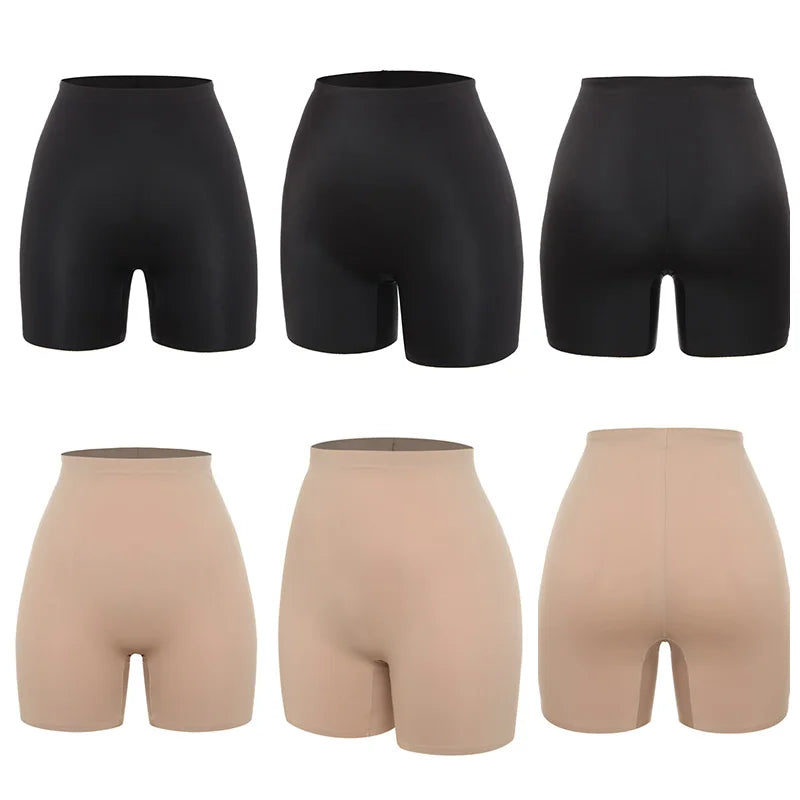 Women Slip Shorts Under Skirt Anti Chafing Boxer High Waist Boy shorts Anti-emptied Panties